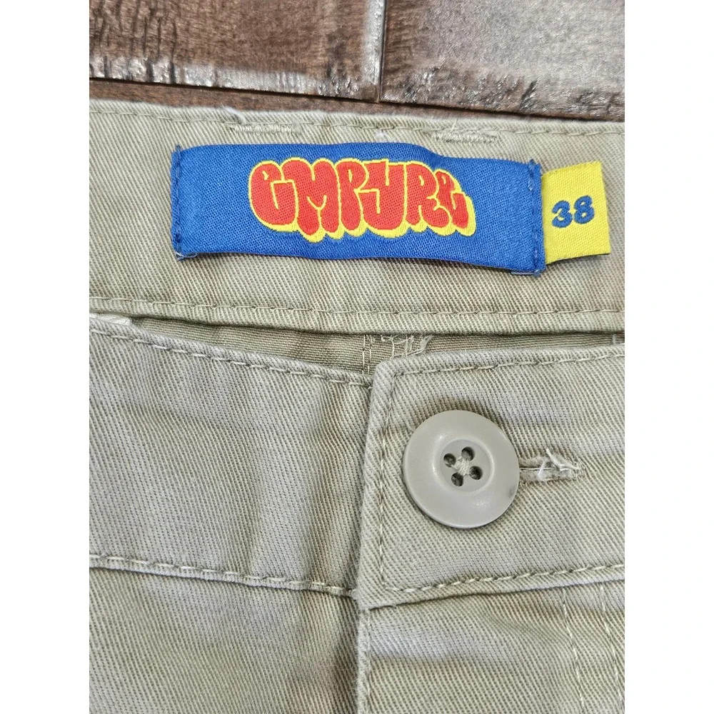 Empyre Mens‎ Khaki Cargo Pants Tan Skater Grunge Adjustable Waist Size 38